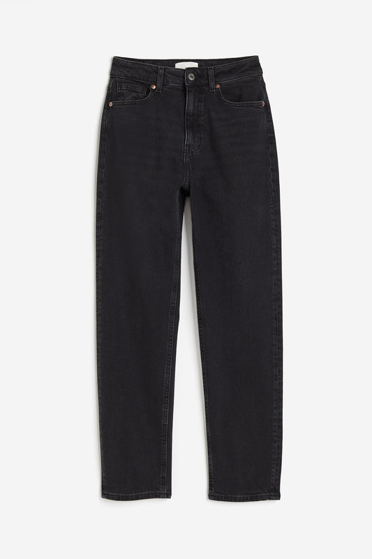 Mom Slim Fit High Waist Ankle Jeans
