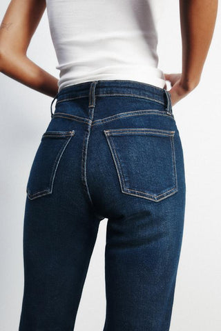 TRF CROPPED FLARE HIGH-WAIST JEANS