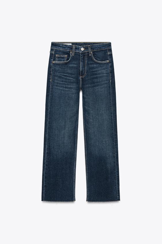 TRF CROPPED FLARE HIGH-WAIST JEANS