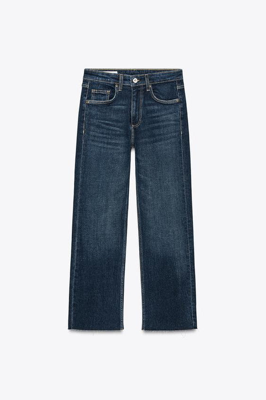 TRF CROPPED FLARE HIGH-WAIST JEANS