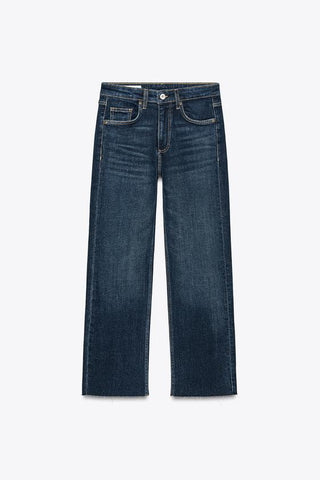 TRF CROPPED FLARE HIGH-WAIST JEANS