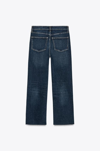 TRF CROPPED FLARE HIGH-WAIST JEANS