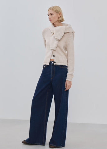 MNG Wide Leg Mid-Rise Jeans