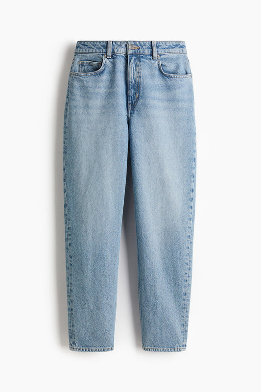 Mom Slim Fit High Waist Ankle Jeans