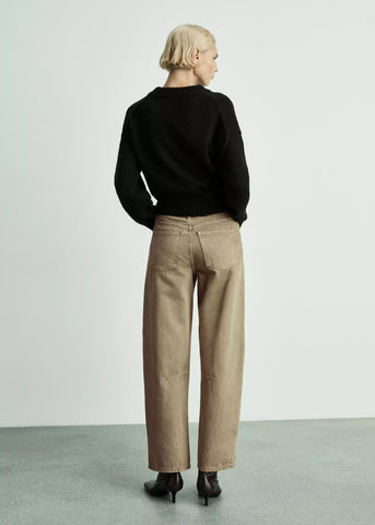 High-Waist Balloon Womens Jeans