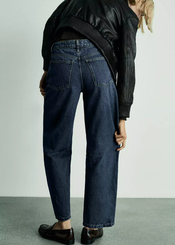 High-Rise Balloon Womens Jeans