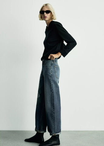 High-Rise Balloon Womens Jeans