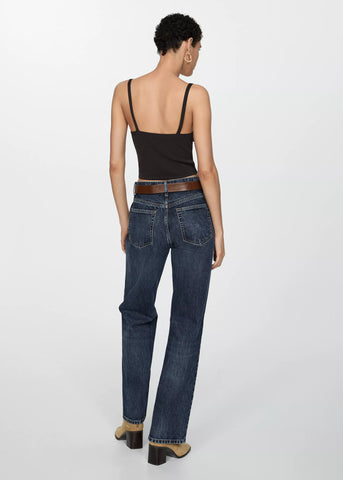 MNG High Waist Straight Jeans