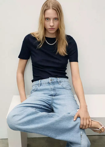 MNG Danila High-Waisted Wide Leg Jeans