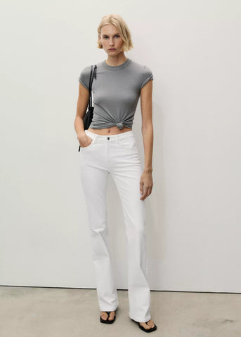 MNG Fiona Flared Mid-Rise Jeans