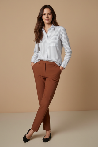 Women's Striped Shirt with Pocket