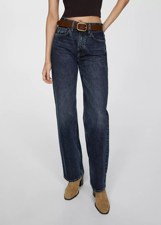 MNG High Waist Straight Jeans