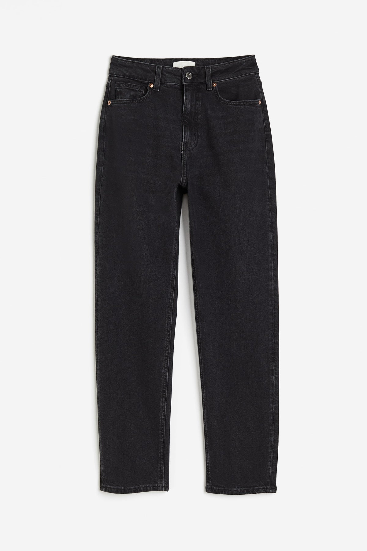 Mom Slim Fit High Waist Ankle Jeans