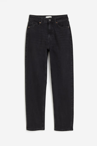 Mom Slim Fit High Waist Ankle Jeans