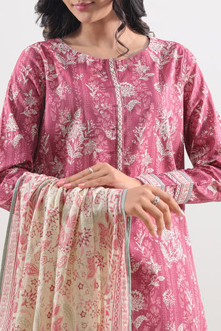 SAYA Unstitched Printed Lawn 3 Piece Suit