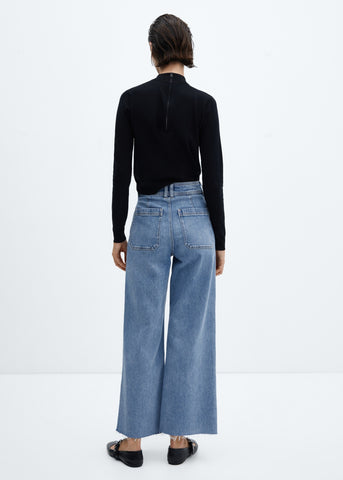 MNG Catherin High-Rise Culotte Jeans