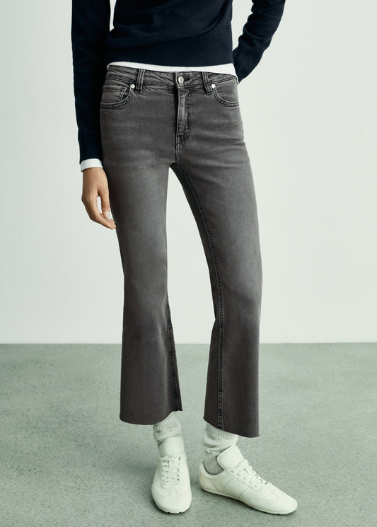 MNG Sienna Flared Cropped Jeans