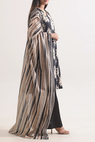 SAYA Unstitched Printed Lawn 3 Piece Suit