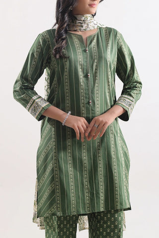 SAYA Unstitched Printed Lawn 3 Piece Suit
