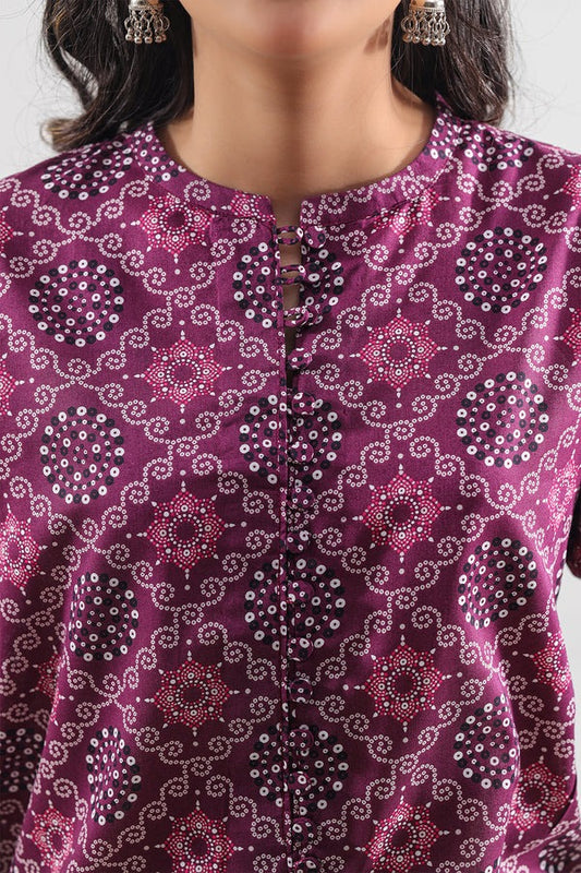SAYA Unstitched Printed Lawn 3 Piece Suit