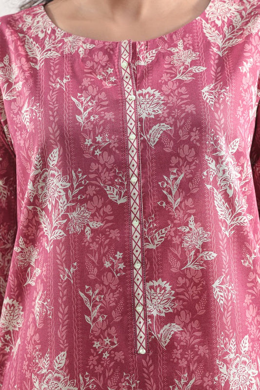 SAYA Unstitched Printed Lawn 3 Piece Suit