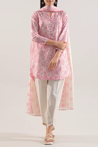 SAYA Unstitched Printed Lawn 3 Piece Suit