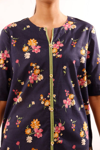 SAYA Unstitched Printed Lawn 3 Piece Suit