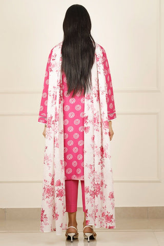SAYA Unstitched Printed Lawn 3 Piece Suit