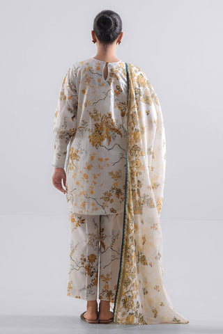 SAYA Unstitched Printed Lawn 3 Piece Suit