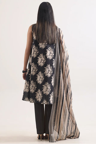 SAYA Unstitched Printed Lawn 3 Piece Suit