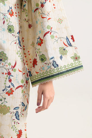 SAYA Unstitched Printed Lawn 3 Piece Suit