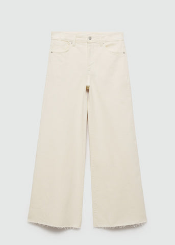 MNG Mid Waist Culotte Jeans