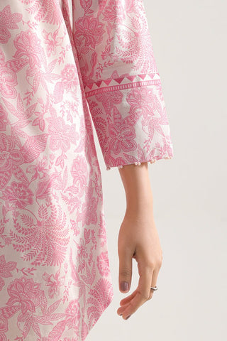 SAYA Unstitched Printed Lawn 3 Piece Suit