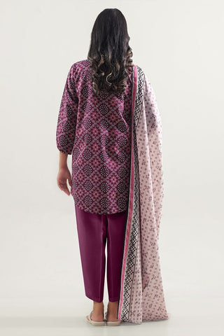SAYA Unstitched Printed Lawn 3 Piece Suit