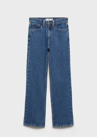 Straight-Fit With Contrasting Details Womens Jeans