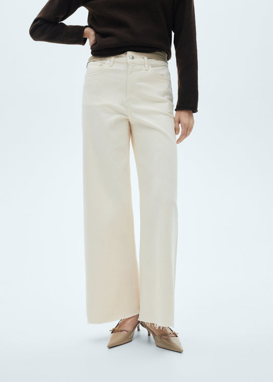 MNG Mid Waist Culotte Jeans