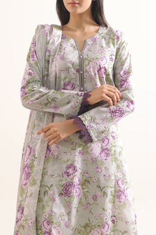 SAYA Unstitched Printed Lawn 3 Piece Suit