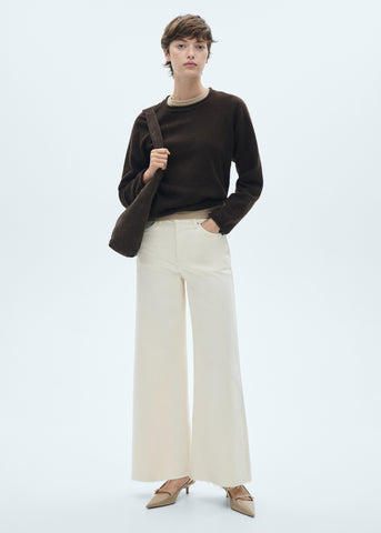 MNG Mid Waist Culotte Jeans
